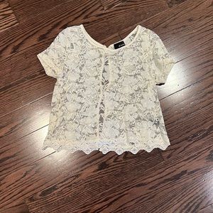 Pretty cream lace top